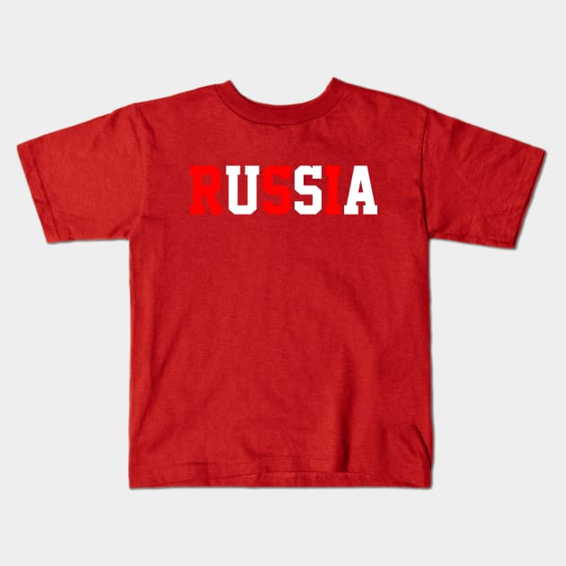 Russia/USA - Conspiracy Theory Design Kids T-Shirt by DankFutura